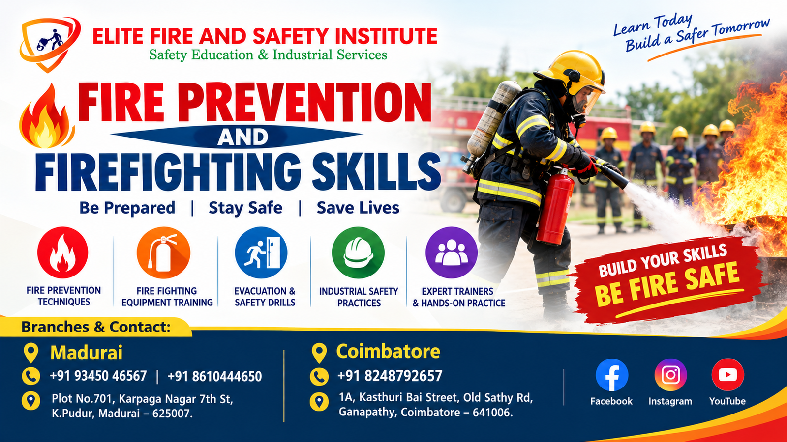 fire prevention and fire fighting skills