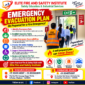 Emergency Evacuation Safety Poster 85x85